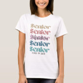 Afstuderen Shirt | Retro vrouwen senior Shirt (Voorkant)