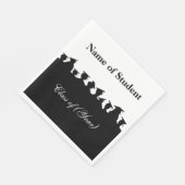 Afstuderen Silhouettes of Reunion Custom Napkins Servetten (Hoek)