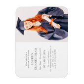 Afstuderen Simple Modern minimalist Foto Magneet (Verticaal)