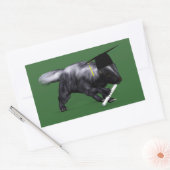 Afstuderen Skunk Rechthoekige Sticker (Envelop)