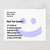 Afstuderen Sla de datum elk jaar op Moderne V10P Aankondigingskaart (Achterkant)
