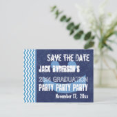 Afstuderen Sla de datum elk jaar op Moderne V10P Aankondigingskaart (Staand voorkant)