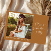 Afstuderen Sla de datum op QR-code Elegante foto Save The Date