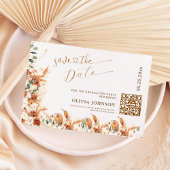 Afstuderen Sla de datum op QR-code Elegante foto Save The Date