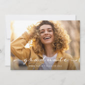 Afstuderen | Slagscript en twee foto's Aankondiging (Voorkant)