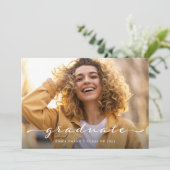 Afstuderen | Slagscript en twee foto's Aankondiging (Staand voorkant)