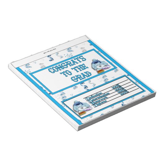 Afstuderen Snoep Bar Wrapper Party Favor Cadeft Notitieblok (Schuin)