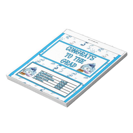 Afstuderen Snoep Bar Wrapper Party Favor Cadeft Notitieblok (Gedraaid)