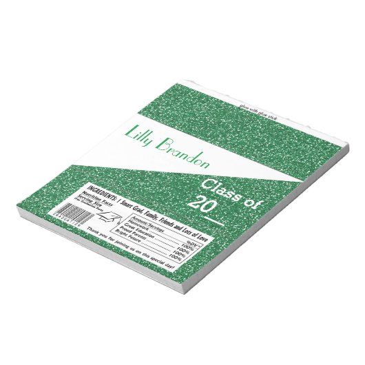 Afstuderen Snoep Bar Wrapper Party Favor Notitieblok (Gedraaid)