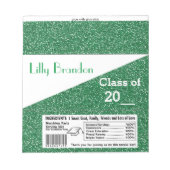 Afstuderen Snoep Bar Wrapper Party Favor Notitieblok (Voorkant)