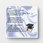 Afstuderen Son Poem Plaque Fotoplaat (Voorkant)