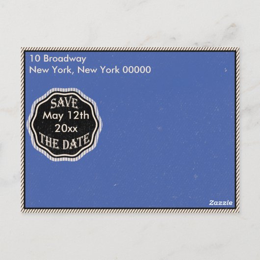 Afstuderen sparen de Datum Briefkaart (Achterkant)