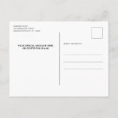 Afstuderen sparen de Datum Modern Afstuderen 3 Fot Uitnodiging Briefkaart (Achterkant)