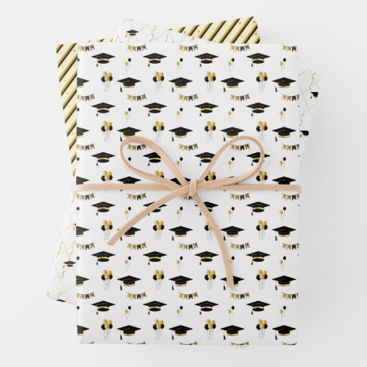 Afstuderen Sparkle Set 3 Inpakpapier Vel (In situ)