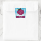 Afstuderen Square Sticker (Tas)