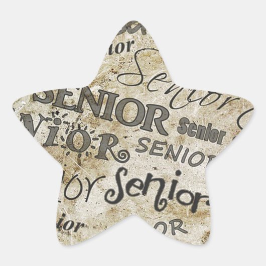 afstuderen ster sticker (Voorkant)