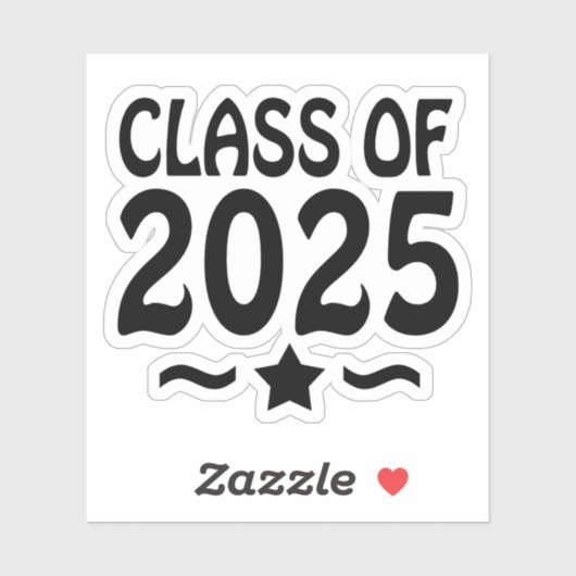 Afstuderen Sterklasse van 2025 Sticker (Vel)