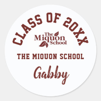 Afstuderen Stickers De Miquon School, Custom