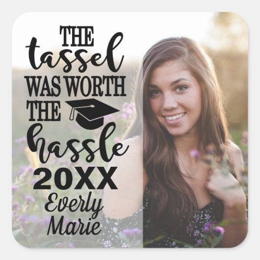 Afstuderen Stickers met Foto (Voorkant)