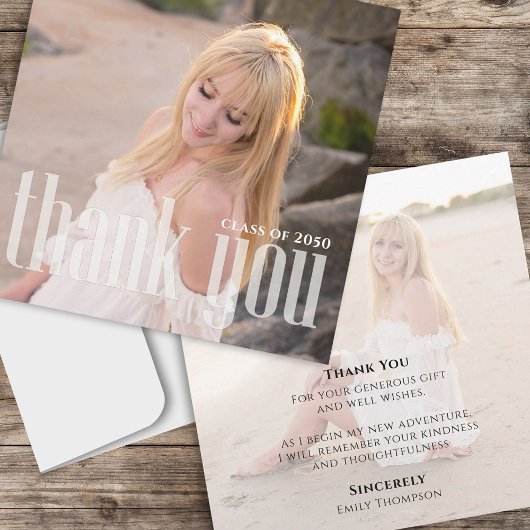 Afstuderen stijlvolle minimalistische elegante fot kaart