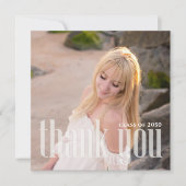 Afstuderen stijlvolle minimalistische elegante fot kaart (Voorkant)