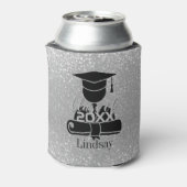 Afstuderen student - Klasse van 20XX - Silver Glit Blikjeskoeler (Blikje Achterkant)