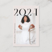 Afstuderen Student School Netwerken Moderne foto Visitekaartje (Voorkant)