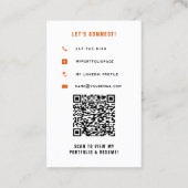 Afstuderen Student School Networking Modern Visitekaartje (Achterkant)