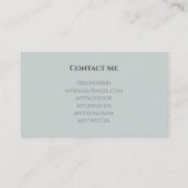 Afstuderen Student School Networking Moderne foto Visitekaartje (Achterkant)