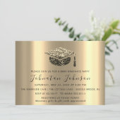 Afstuderen Student Sepia Gold Afstuderen Pet Kaart (Staand voorkant)