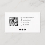 Afstuderen Student University Graduation Cap Gold Visitekaartje (Achterkant)