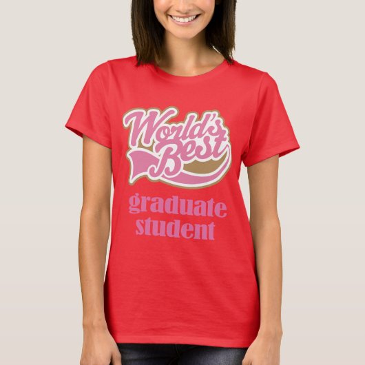 Afstuderen studentencadeautjes (werelden het beste t-shirt (Voorkant)