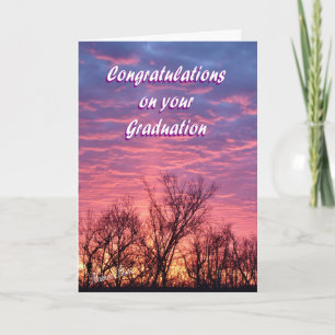Afstuderen Sunrise Card Kaart