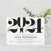 Afstuderen tandheelkunde kaart (Staand voorkant)