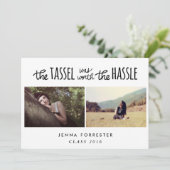 Afstuderen Tassel was het gedoe twee foto's waard Kaart (Staand voorkant)