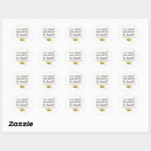 Afstuderen Tassel Worth the Hassle Personalized Ronde Sticker (Vel)