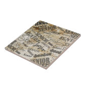 afstuderen tegeltje (Zijkant)