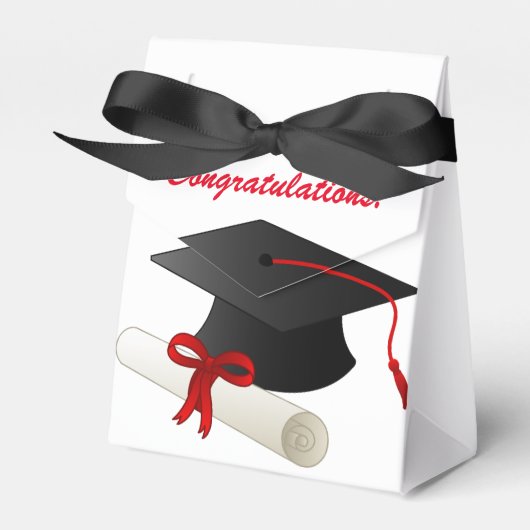 Afstuderen - Tent Favor Box Bedankdoosjes (Voorkant Zijde)