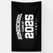 Afstuderen Terug naar Home School Class van 2025 Spandoek (Verticaal)