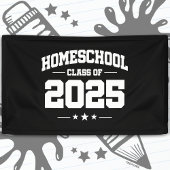Afstuderen Terug naar Home School Class van 2025 Spandoek