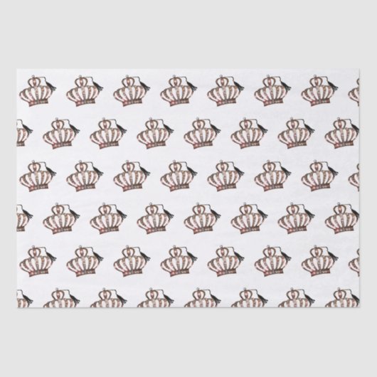 Afstuderen "Tiara" Tissuepapier (Voorkant)