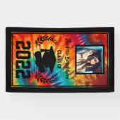 Afstuderen Tie Dye Spandoek (Horizontaal)
