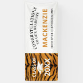 Afstuderen Tigers Mascotte KLASSE VAN Sinaasappel Spandoek (Verticaal)