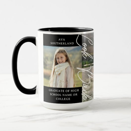 Afstuderen Toen & Nu Afstudeerder Fotocollage Keep Mok (Links)