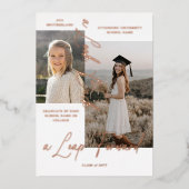 Afstuderen Toen & Nu Fotocollage Aankondiging (Voorkant)