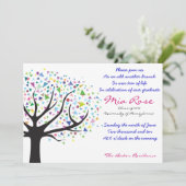 Afstuderen Tree of Life Uitnodigingsklasse van 201 Kaart (Staand voorkant)