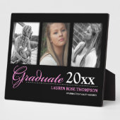 Afstuderen Trio Photo Collage Keepslag Fotoplaat (Zijkant)