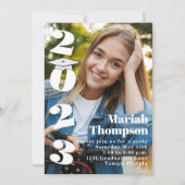 Afstuderen Typografie Foto QR Code Social Media Kaart (Voorkant)