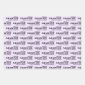 Afstuderen Typografie Script Geometrisch Inpakpapier Vel (Voorkant)