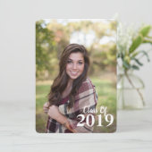 Afstuderen Uitnodiging (Staand voorkant)